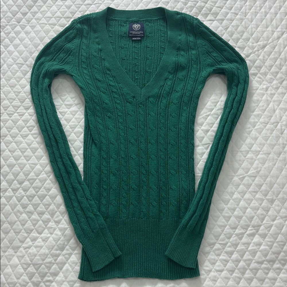American Eagle V-Neck Sweatersize Xsexcellent Con… - image 4